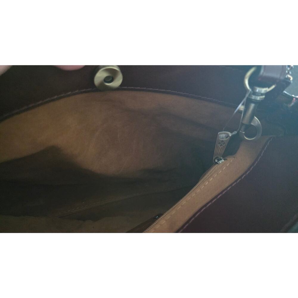 Patricia Nash Tuscan Fields Embroidered Floral Genovese Satchel – Khaki, NWT - Picture 12 of 15